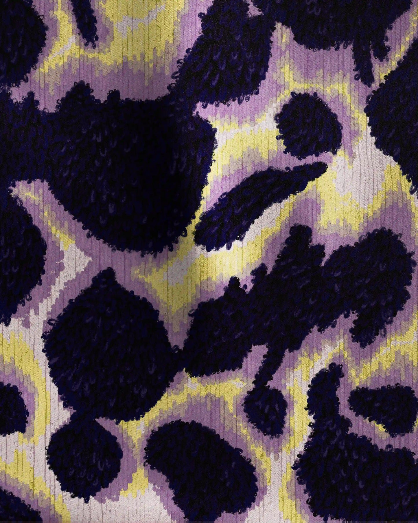 ABSTRACT COWHIDE BANDANA LAVENDER PURPLE