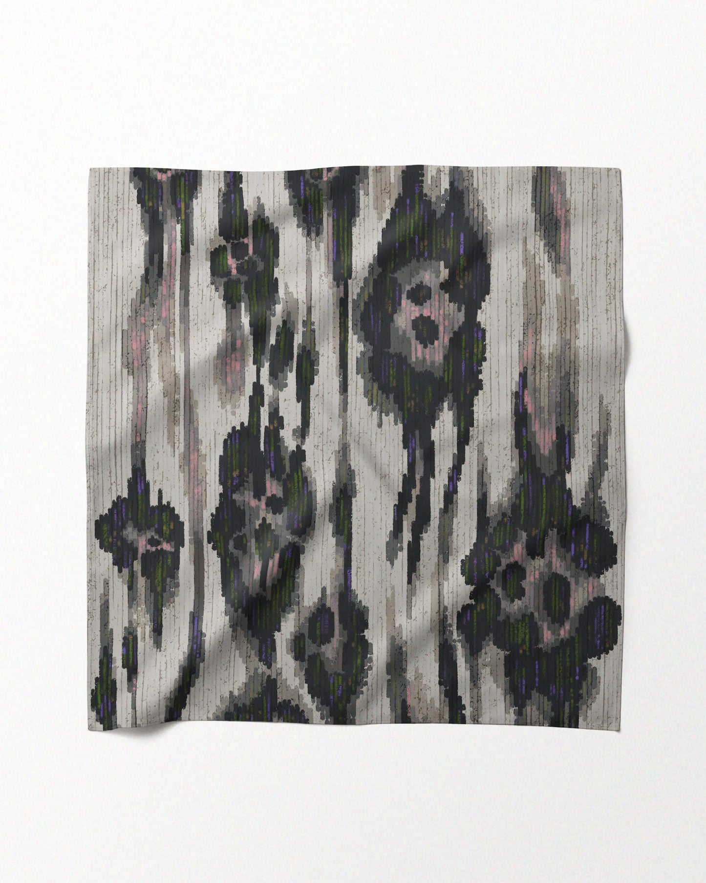 LEOPARD BANDANA DARK GREY & BEIGE