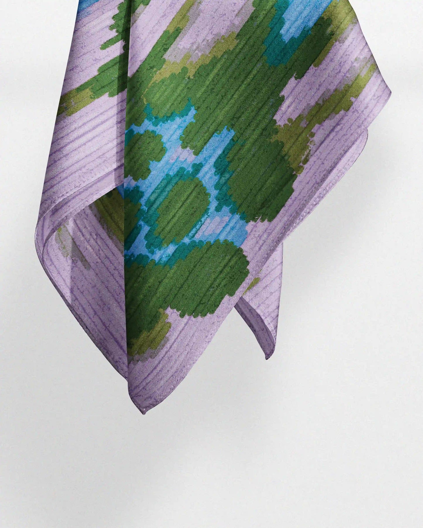 LEOPARD BANDANA PURPLE & FOREST GREEN