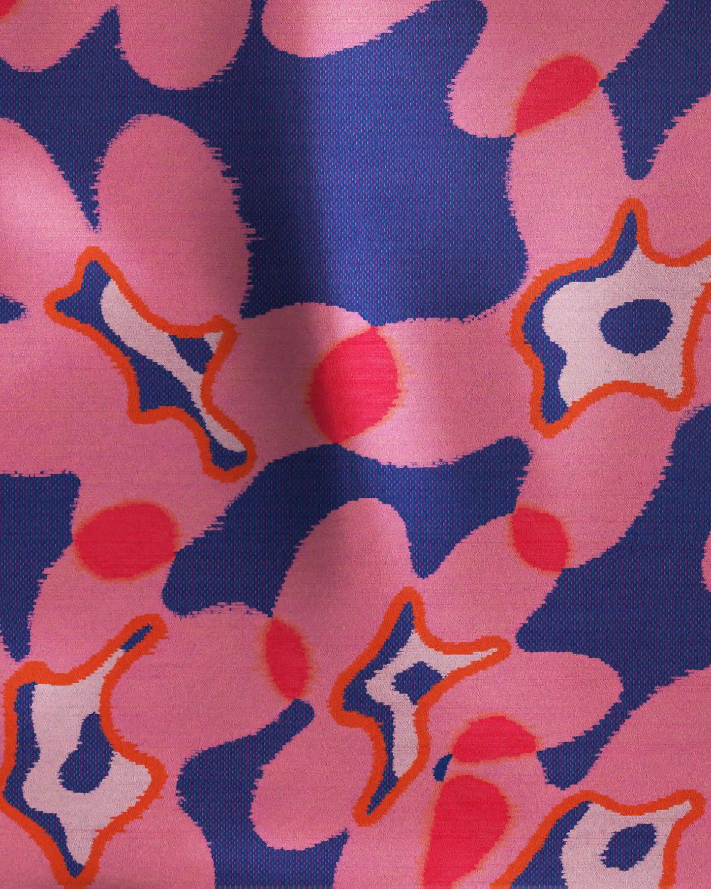 FLORAL BANDANA CHARM PINK & INDIGO